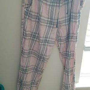 Pink plaid pjs